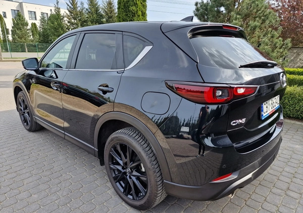 Mazda CX-5 cena 121000 przebieg: 16000, rok produkcji 2022 z Kleszczele małe 781